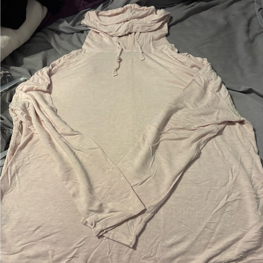 Eddie Bauer Pale Pink Hooded Pullover